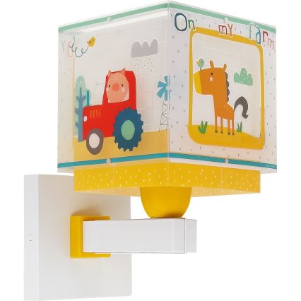 Dalber 63409 - Applique per bambini MY FARM 1xE27/15W/230V