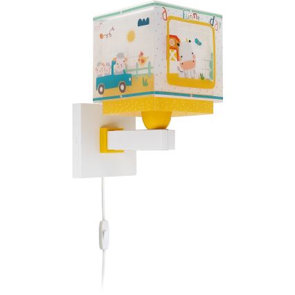 Dalber 63409 - Applique per bambini MY FARM 1xE27/15W/230V