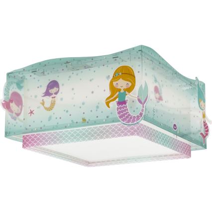 Dalber 63446 - Plafoniera per bambini MERMAIDS 2xE27/60W/230V