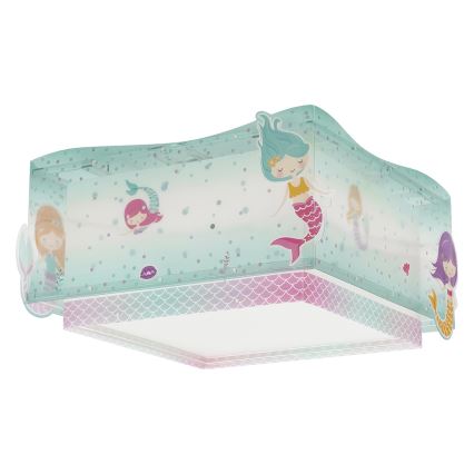 Dalber 63446 - Plafoniera per bambini MERMAIDS 2xE27/60W/230V