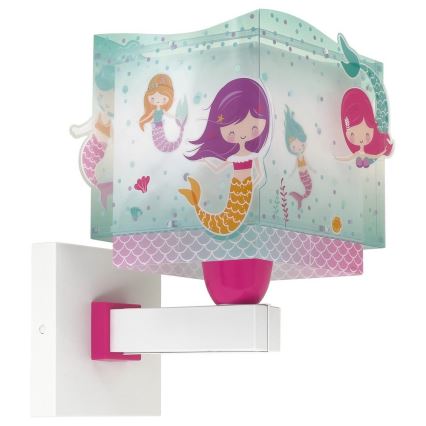 Dalber 63449 - Applique per bambini MERMAIDS 1xE27/60W/230V