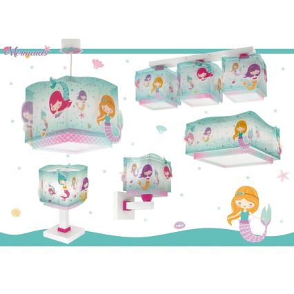 Dalber 63449 - Applique per bambini MERMAIDS 1xE27/60W/230V