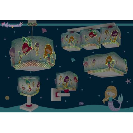 Dalber 63449 - Applique per bambini MERMAIDS 1xE27/60W/230V