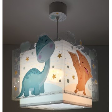 Dalber 63452 - Lampadario per bambini BABY DINOS 1xE27/15W/230V multicolore