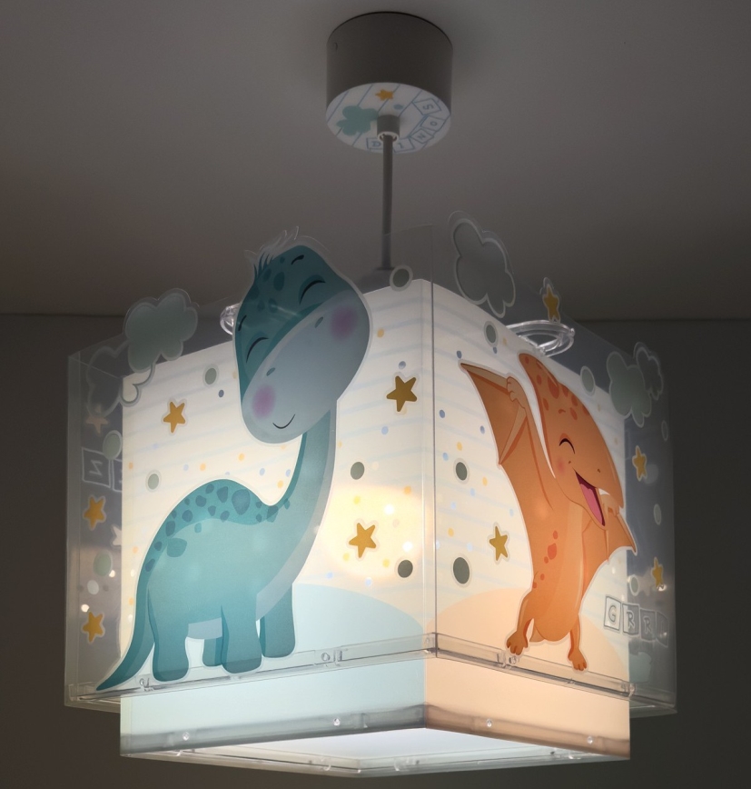 Dalber 63452 - Lampadario per bambini BABY DINOS 1xE27/15W/230V multicolore