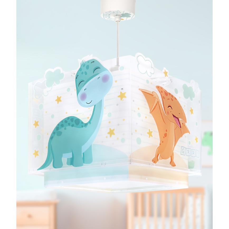Dalber 63452 - Lampadario per bambini BABY DINOS 1xE27/15W/230V multicolore