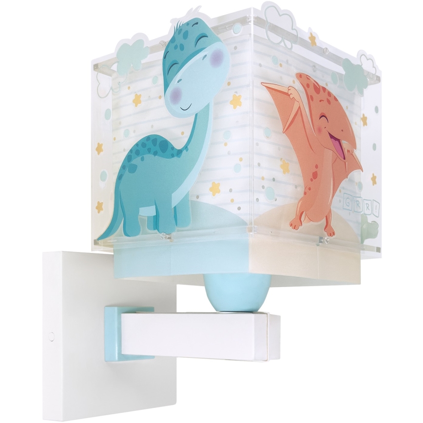 Dalber 63459 - Lampada da parete per bambini BABY DINOS 1xE27/15W/230V multicolore