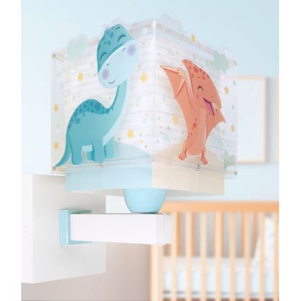 Dalber 63459 - Lampada da parete per bambini BABY DINOS 1xE27/15W/230V multicolore