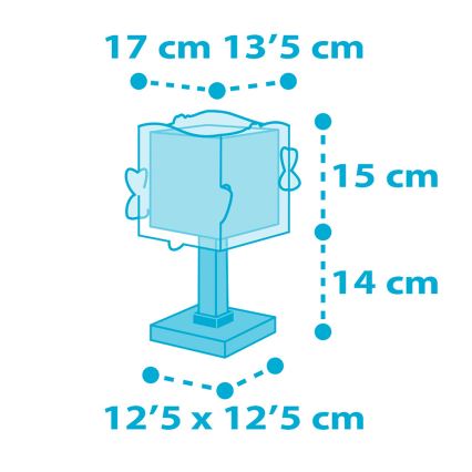 Dalber 63471 - Lampada per bambini BABY SHARK 1xE14/60W/230V