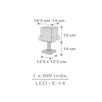 Dalber 63531N - Lampada da comodino LED per bambini TRAIN 1xG4/4W/230V, multicolore