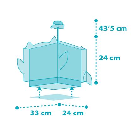 Dalber 64392 - Lampadario per bambini LITTLE OWL 1xE27/60W/230V