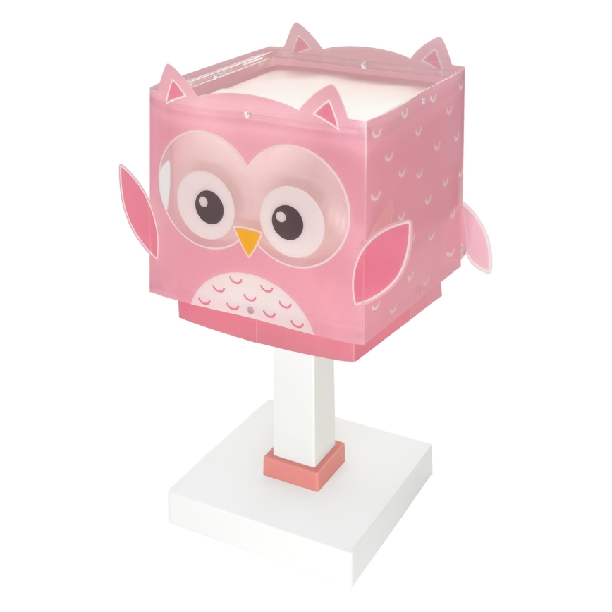 Dalber 64481N - Lampada da comodino LED per bambini LITTLE OWL 1xG4/4W/230V rosa