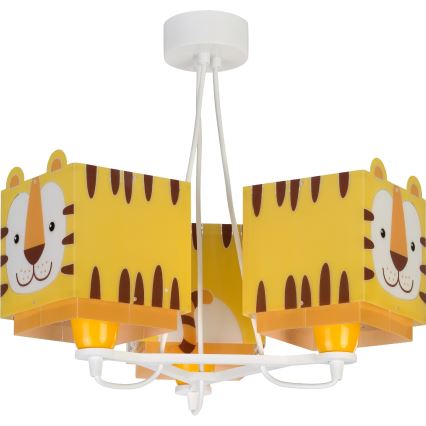 Dalber 64567 - Lampadario per bambini LITTLE TIGER 3xE27/60W/230V