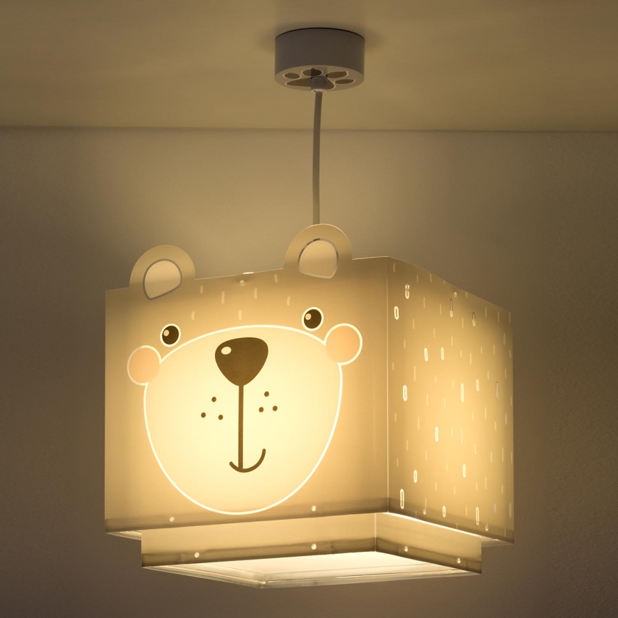 Dalber 64572 - Lampadario per bambini LITTLE TEDDY 1xE27/60W/230V