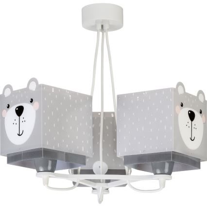 Dalber 64577 - Lampadario per bambini LITTLE TEDDY 3xE27/60W/230V