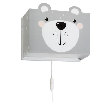 Dalber 64578 - Applique per bambini LITTLE TEDDY 1xE27/60W/230V