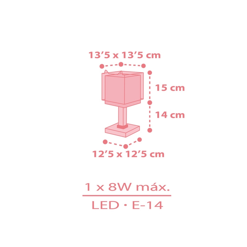 Dalber 64581N - Lampada LED per bambini LITTLE FOX 1xG4/4W/230V rosa