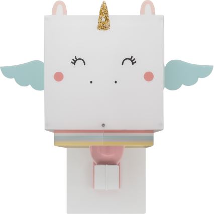 Dalber 64599 - Applique per bambini LITTLE UNICORN 1xE27/15W/230V