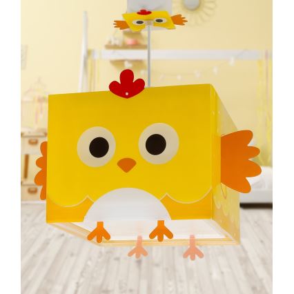 Dalber 64642 - Lampadario per bambini LITTLE CHICKEN 1xE27/15W/230V