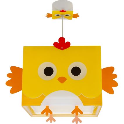 Dalber 64642 - Lampadario per bambini LITTLE CHICKEN 1xE27/15W/230V