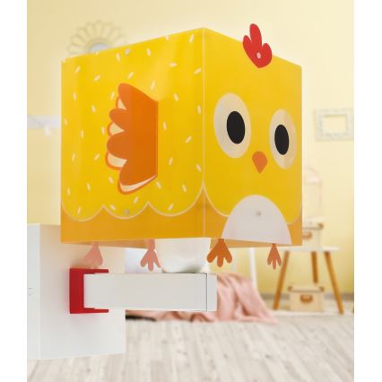 Dalber 64649 - Applique per bambini LITTLE CHICKEN 1xE27/15W/230V