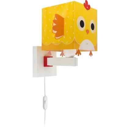 Dalber 64649 - Applique per bambini LITTLE CHICKEN 1xE27/15W/230V