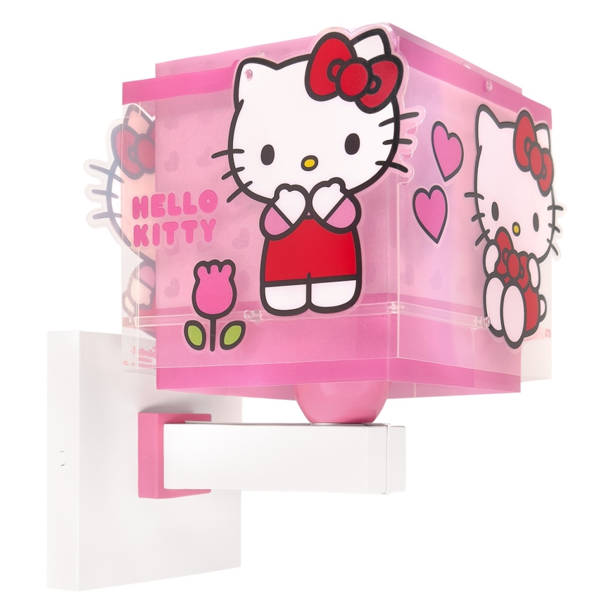 Dalber 73269 - Applique da parete per bambini HELLO KITTY 1xE27/15W/230V rosa