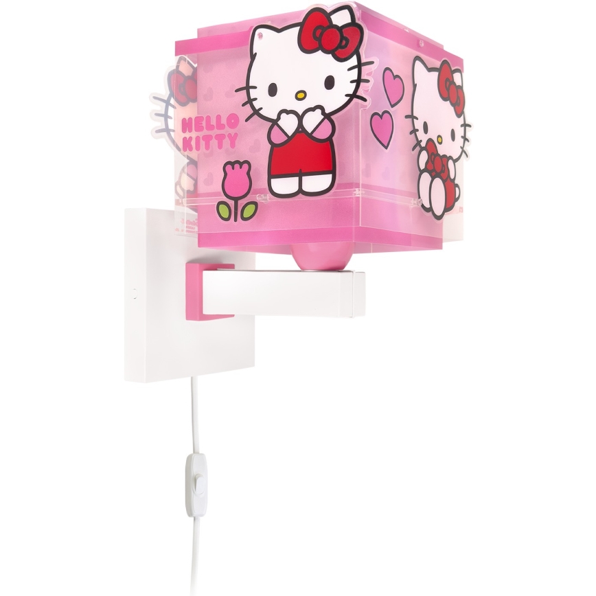 Dalber 73269 - Applique da parete per bambini HELLO KITTY 1xE27/15W/230V rosa