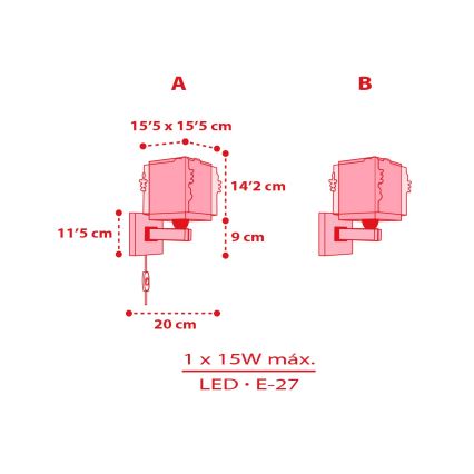 Dalber 73269 - Applique da parete per bambini HELLO KITTY 1xE27/15W/230V rosa