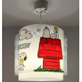 Dalber 76302 - Lampadario per cameretta SNOOPY 1xE27/15W/230V bianco/rosso