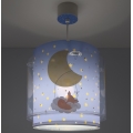 Dalber 76632 - Lampadario per bambini MOON DREAMS 1xE27/15W/230V blu