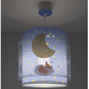 Dalber 76632 - Lampadario per bambini MOON DREAMS 1xE27/15W/230V blu