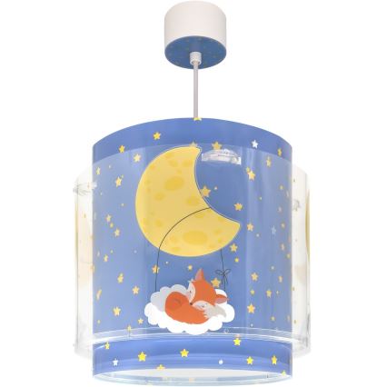 Dalber 76632 - Lampadario per bambini MOON DREAMS 1xE27/15W/230V blu
