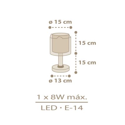 Dalber 76871 - Lampada per bambini BABY CHICK 1xE14/8W/230V