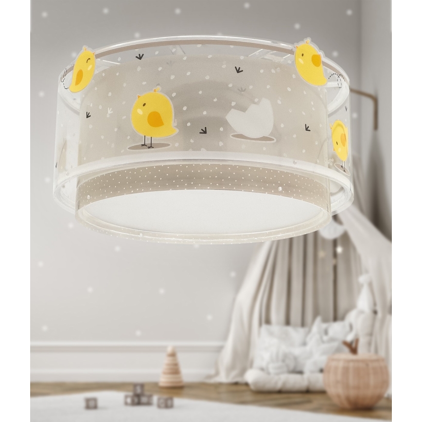 Dalber 76876 - Plafoniera per bambini BABY CHICK 2xE27/15W/230V