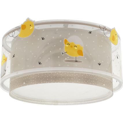 Dalber 76876 - Plafoniera per bambini BABY CHICK 2xE27/15W/230V