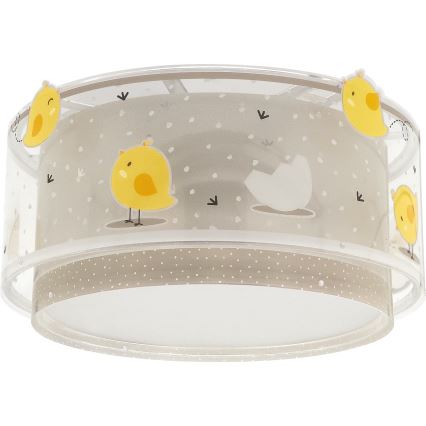 Dalber 76876 - Plafoniera per bambini BABY CHICK 2xE27/15W/230V