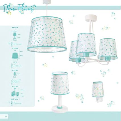 Dalber 81175H - LED Lampada piccola con spina integrata DREAM FLOWERS 1xE14/0,5W/230V