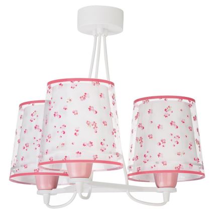 Dalber 81177S - Lampadario per bambini DREAM FLOWERS 3xE27/60W/230V