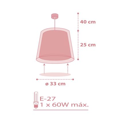 Dalber 81192S - Lampadario per bambini LIGHT FEELING 1xE27/60W/230V