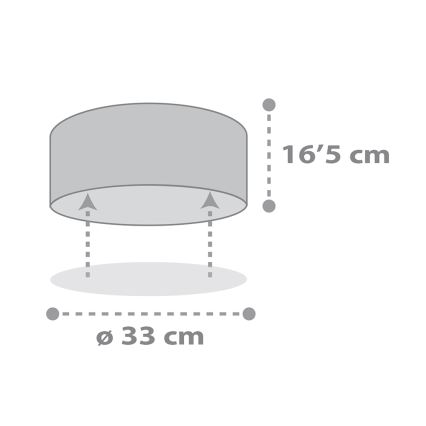 Dalber 82216B - Plafoniera per bambini STAR LIGHT 2xE27/60W/230V bianco