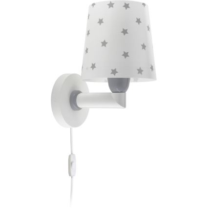 Dalber 82219B -  Applique per bambini STAR LIGHT 1xE27/60W/230V bianco