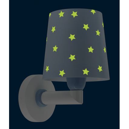 Dalber 82219T -  Applique per bambini  STAR LIGHT 1xE27/60W/230V blu