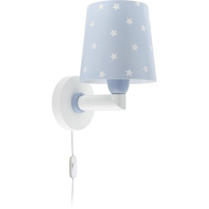 Dalber 82219T -  Applique per bambini  STAR LIGHT 1xE27/60W/230V blu