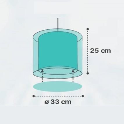 Dalber D-41412H - Lampadario per bambini NUVOLE 1xE27/60W/230V