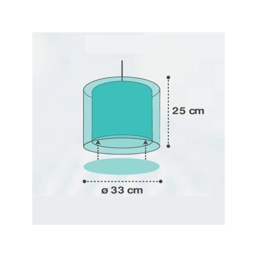 Dalber D-41412H - Lampadario per bambini NUVOLE 1xE27/60W/230V