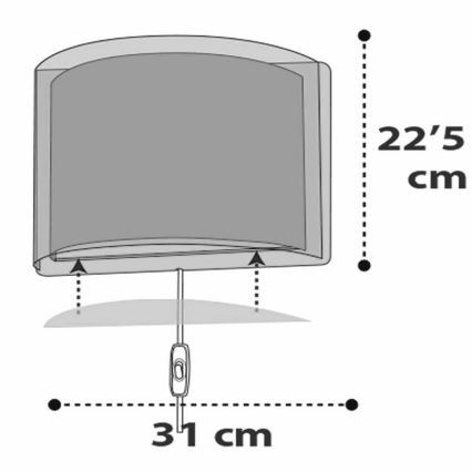 Dalber D-41418S - Applique per bambini CLOUDS 1xE27/60W/230V