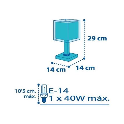 Dalber D-43421 - Piccola lampada per bambini PETIT MARIN 1xE14/40W/230V