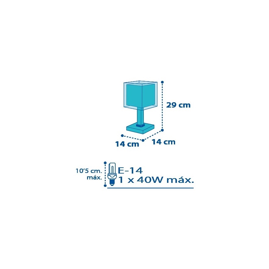 Dalber D-43421 - Piccola lampada per bambini PETIT MARIN 1xE14/40W/230V