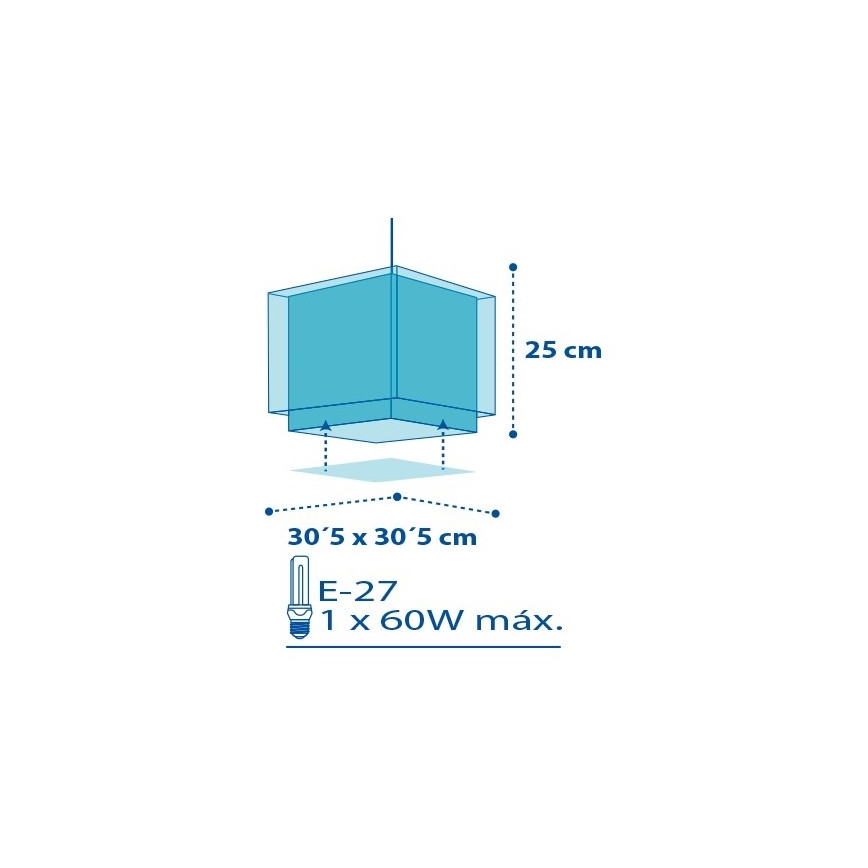 Dalber D-43422 - Lampadario per bambini PETIT MARIN 1xE27/60W/230V